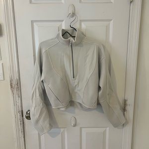 Lululemon scuba mixed fabric bone size small